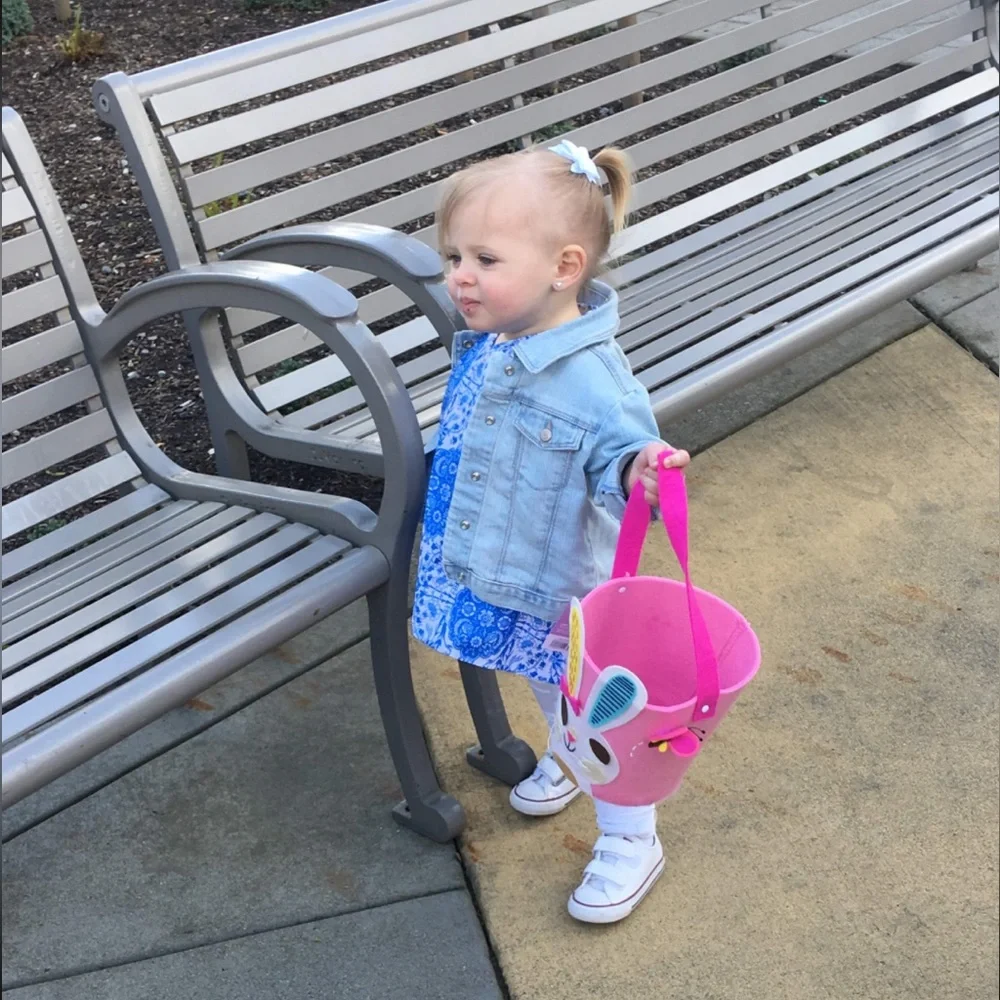 Persnickety Girls Blue Floral Bell Sleeve Top - Size 3T - Picture 5 of 7